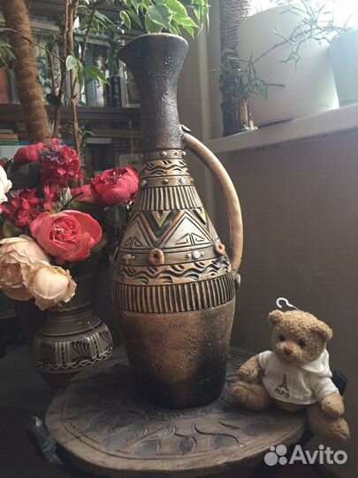 Ваза ручной работы, кисловодская керамика