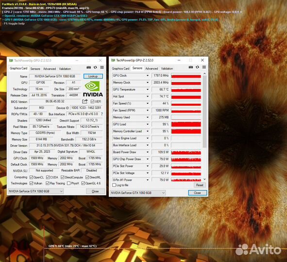 GTX 1060 6GB MSI Gaming X / Гарантия