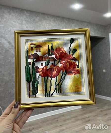 Алмазная мозаика готовая работа