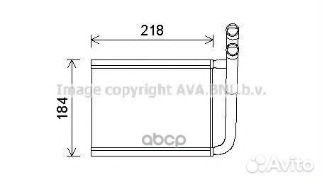 Радиатор печки KA6166 Ava
