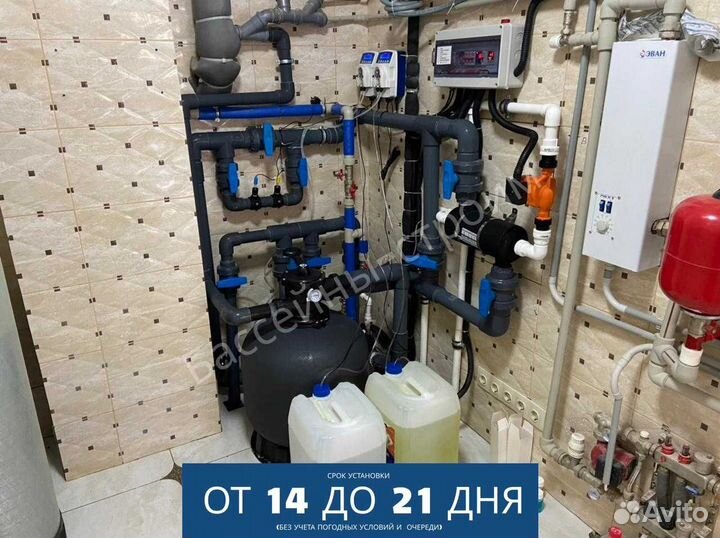 Бассейн 4х3х1,5 от производителя,ступени Стандарт