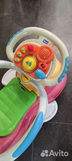 Chicco машинка каталка толокар с ручкой