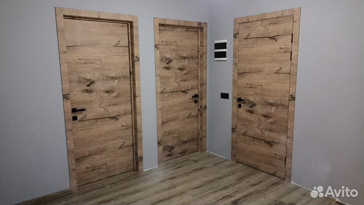 Межкомнатная дверь комплект (коробки+наличники)