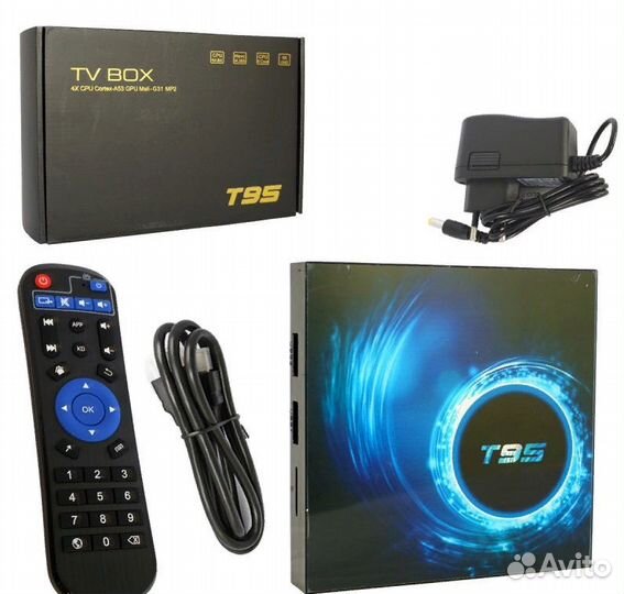 Смарт тв приставка T95 Android 10 4/32 гб