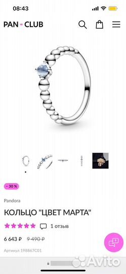 Кольца Pandora