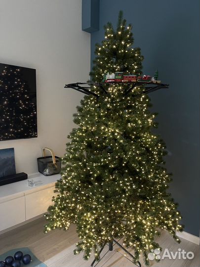 Елка искусственная 210 см литая+пвх