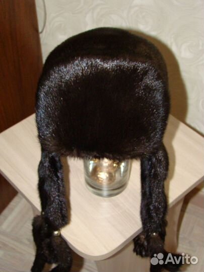 Шапка-ушанка норковая