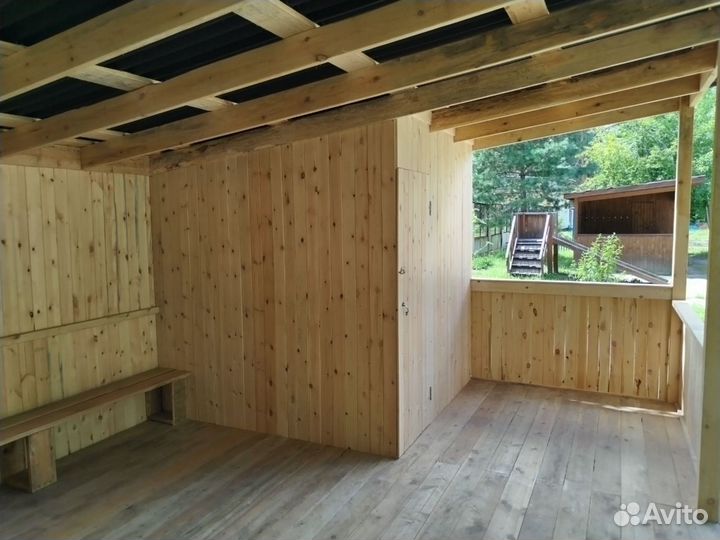 Строительство терраса веранда беседка