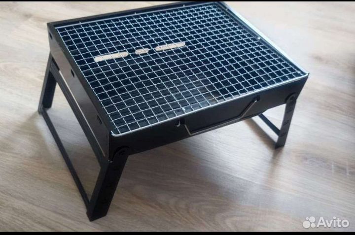 Мангал складной с решеткой для барбекю