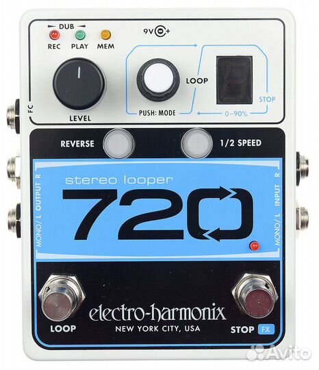 Гитарная педаль Electro-Harmonix 720 stereo looper