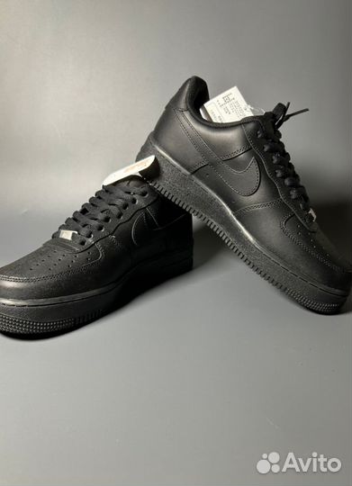 Кроссовки Nike AIR force 1 LOW luxe black gum Люкс