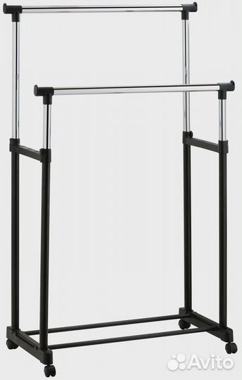 Вешалка напольная для одежды, передвижная, колёса