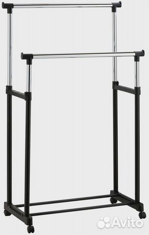 Вешалка напольная для одежды, передвижная, колёса
