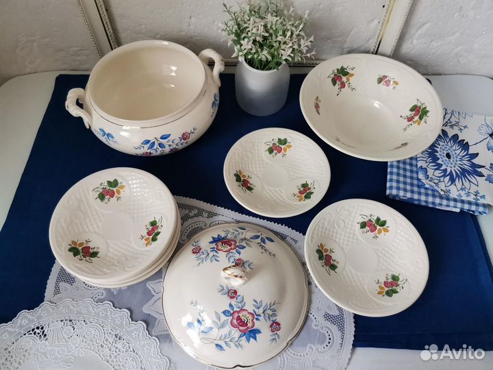 Супница тарелки зик Конаково СССР