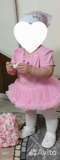 Наряд на годик для маленькой принцессы, боди