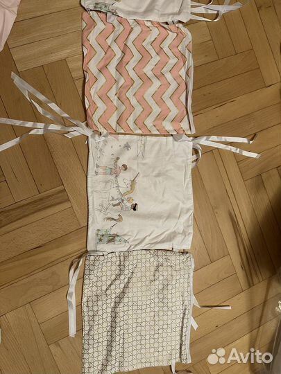 Наволочки на подушки/бортики для кроватки 12 шт