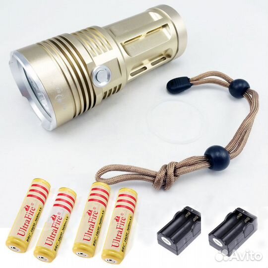 Сверхяркий фонарь 7200Lm SkyRay King 4x XML-T6