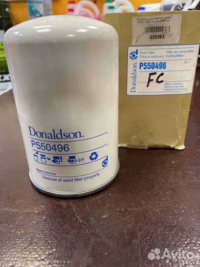 Фильтр топливный donaldson P550496 JCB Renault Ker