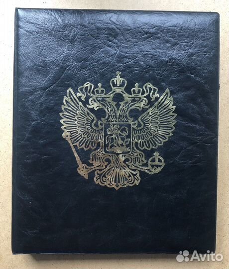 Альбом - обложка для монет на кольцах без листов