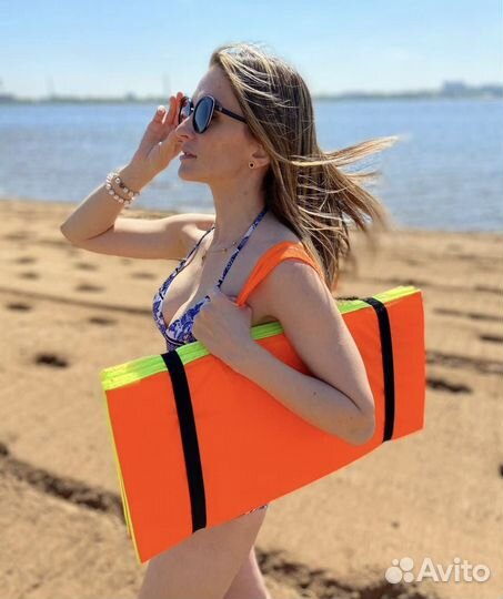 Пляжный коврик непромокаемый камуфляж