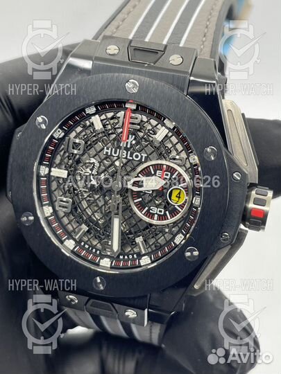 Часы Hublot Big Bang Unico Ferrari Grey Ceramic 40