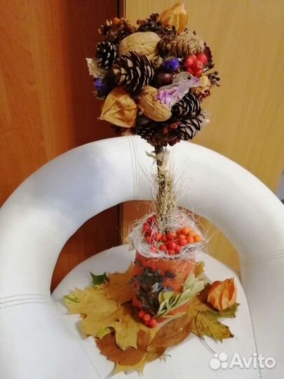 Топиарий осенний поделка