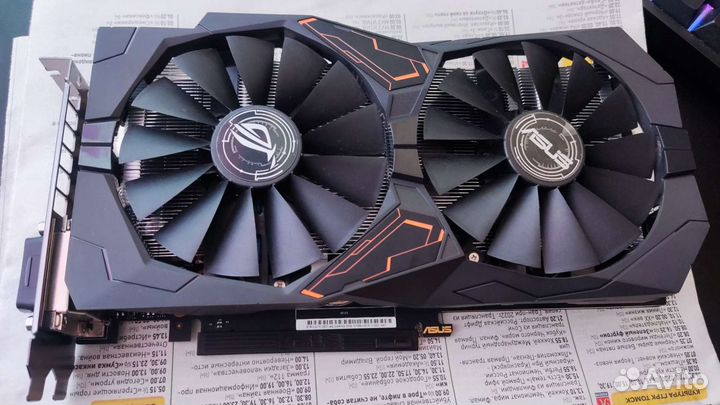 Видеокарта asus ROG strix GTX 1050 Ti OC 4 Gb