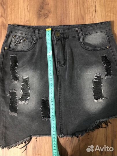 Джинсовая юбка мини