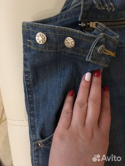 Джинсовый комбез для беременной