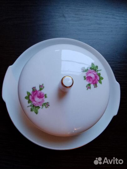 Посуда фарфоровая kahla масленка, пепельницы