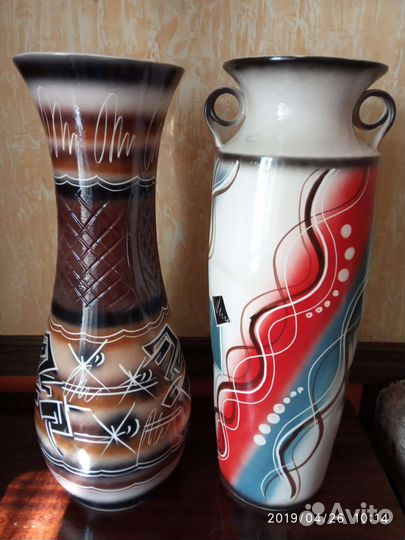 Ваза из шамотной глины. Новые