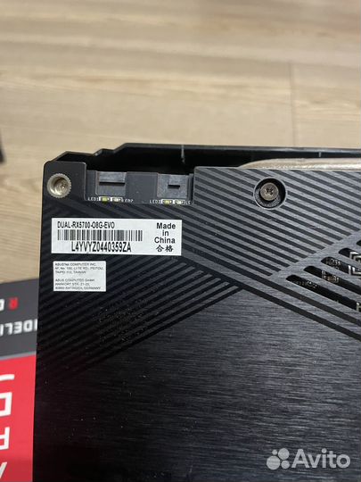 Видеокарта radeon RX 5700 dual