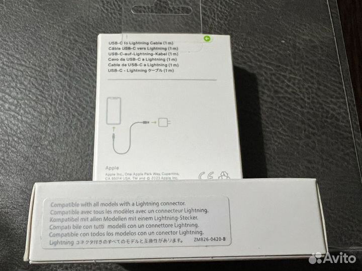 Кабель apple USB-C to Lightning