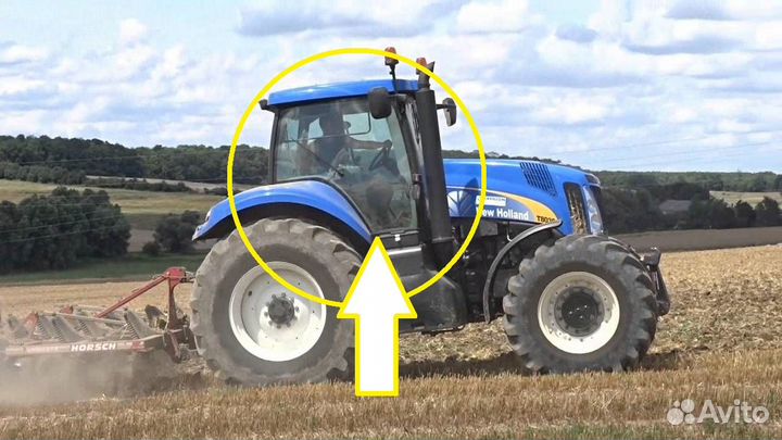 Стекло правое New Holland T 8040 / 8050