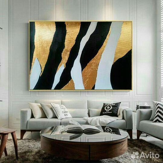 Картина Интерьерная с золотом