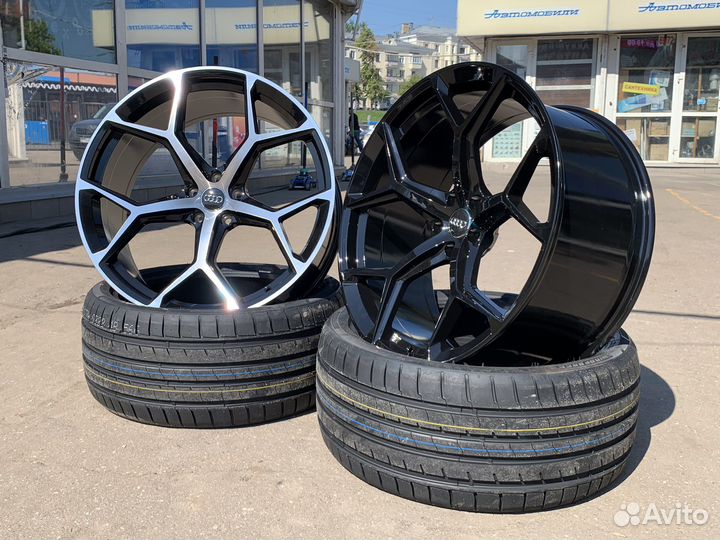 Диски R22 audi Q7 Q8 5/112 Black/BMF