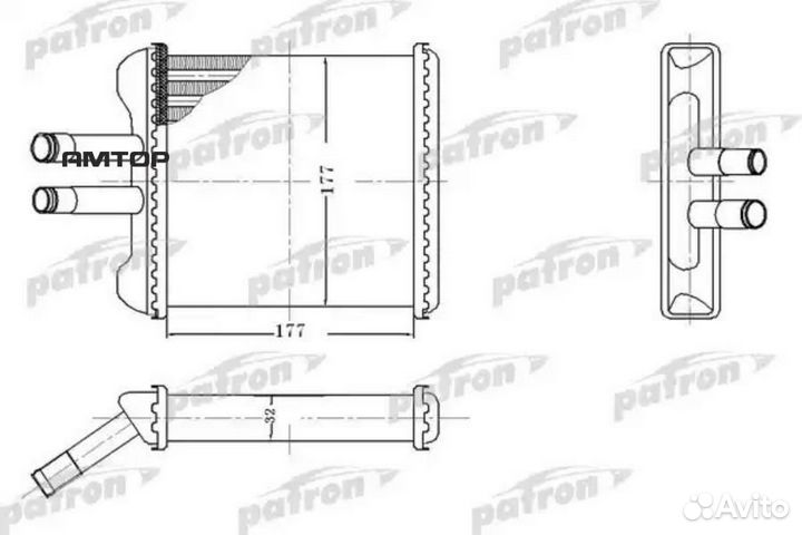 Patron PRS2083 PRS2083 patron Радиатор отопителя