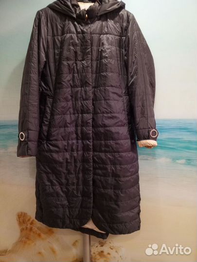 Пальто женское демисезонное стеганое 52