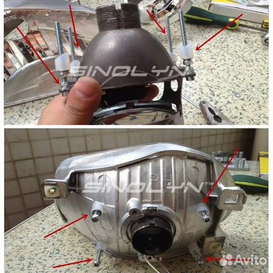 Набор винтов для линз