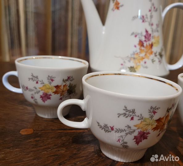 Кофейник и чашки ГДР