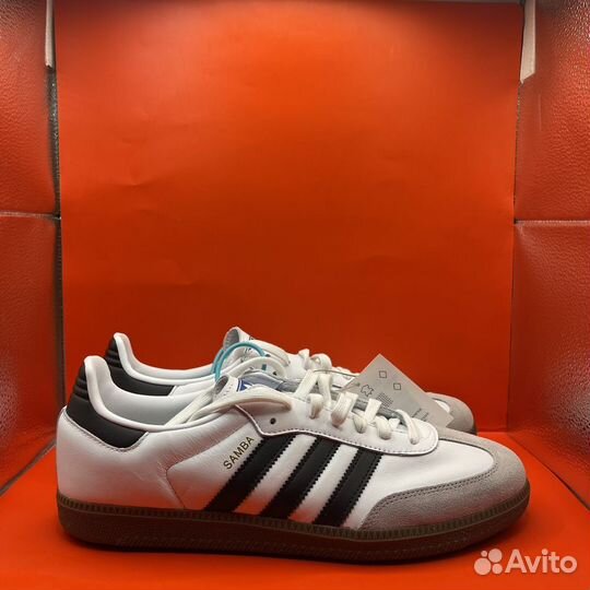 Кроссовки Adidas Samba OG White Black Gum (44)