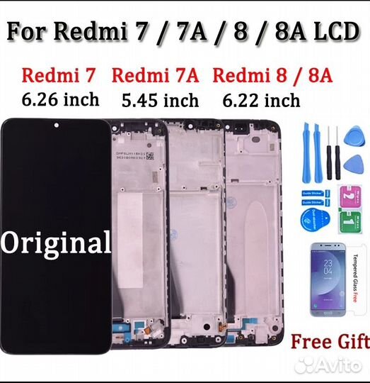 Оригинальный жк-дисплей для Xiaomi Redmi 7