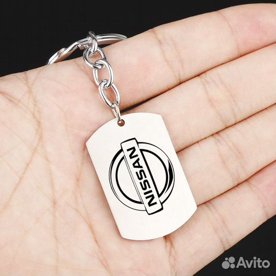 Брелок жетон для ключей с логотипом 