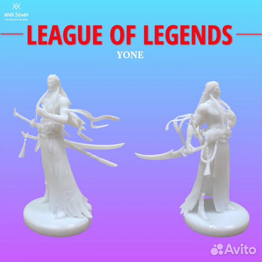 Фигурка League of Legends - Yone 3D печать