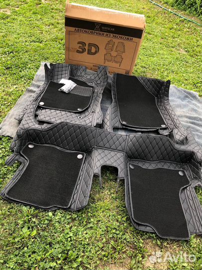 3 д коврики из экокожи на ладу х-рей