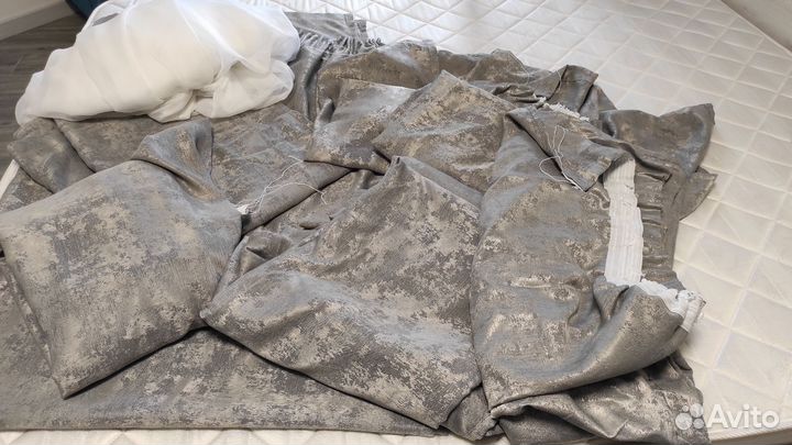 Шторы 8 комплектов и тюль