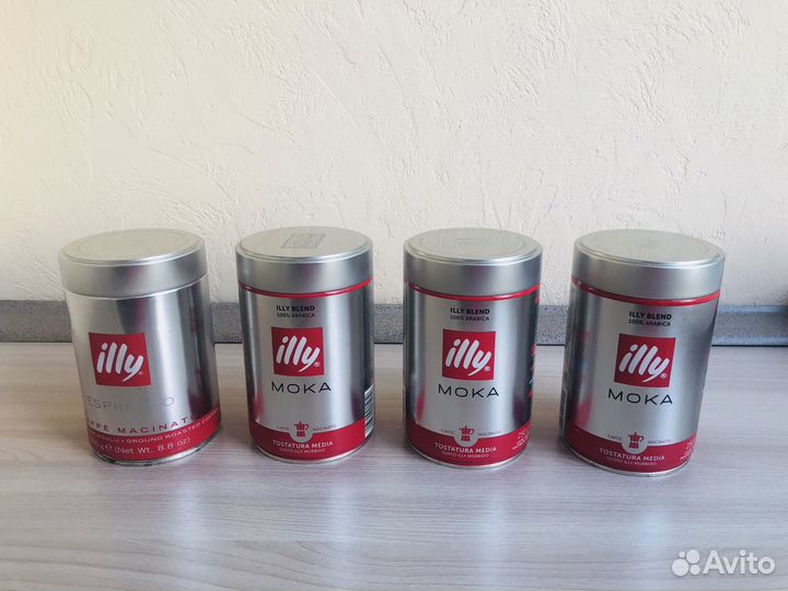 Illy жестяные банки из под кофе Италия