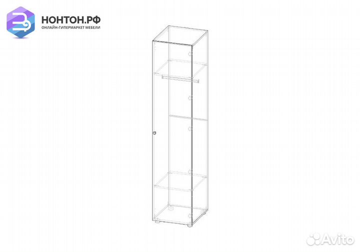 Пенал Мийа-3А ясень шимо светлый / бежевый / фотоп
