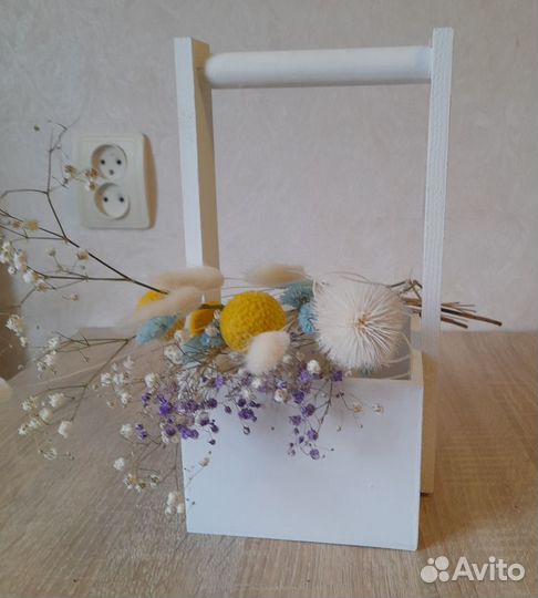 Корзины-кашпо деревянные для флористики