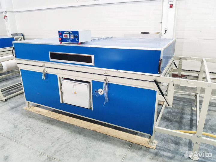 Двухстоловый термо-вакуумный пресс Корст для мдф